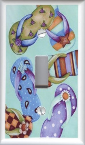 Single Toggle  1-toggle  Light Switch Plate Cover - Flips - Flip Flop Plates