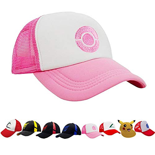 Embroidered Pokemon Go Hats Generation 2 Team Mystic-Valor-Instinct-Pikachu-Ash USA  Pink