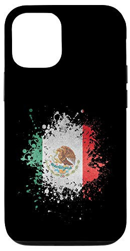 iPhone 12 12 Pro Mexico Flag Paint Splash Cinco De Mayo Spanish Mexican Gift Case