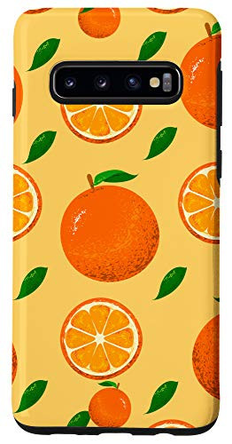 Galaxy S10 Plant Fruit Pattern Gift Fresh Oranges Citrus Tropical Fruit Case