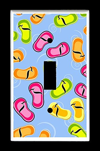 Single Toggle  1-toggle  Light Switch Plate Cover - Abstract Summer Background zkr0uhOO - Flip Flop Plates
