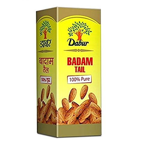Dabur Badam Tail Pure Almond Oil for Hair Loss  is Edible  100 ml   3.38 fl oz