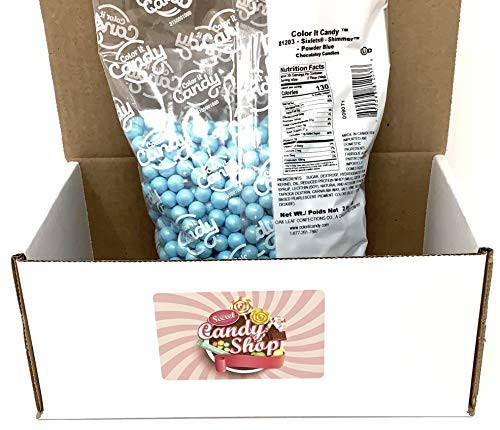 Color It Candy Sixlets Bulk 2lb  Shimmer Powder Blue