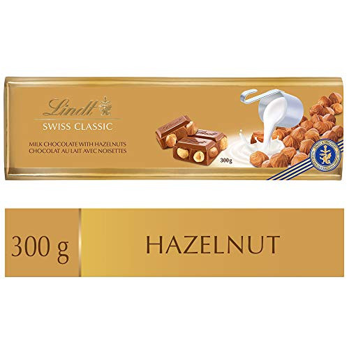 Lindt Swiss Classic Milk Chocolate With Whole Roasted Hazelnuts - 300g