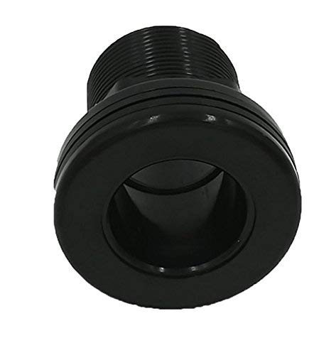 2 units 1" Bulkhead ABS slip x slip bulkhead with 2 pieces of NBR Rubber Gasket