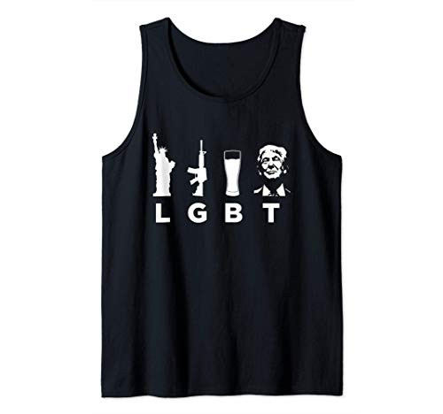 Liberty Guns Beer Trump Shirt for Men LGBT Trump Shirt Funny Tank Top Liberty Guns Beer Trump Shirt for Men LGBT Trump Shirt Funny Tank Top