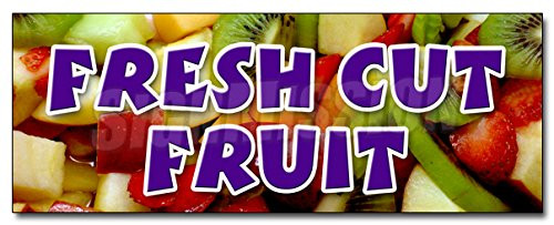 24" Fresh Cut Fruit Decal Sticker Watermelon Melon Cantaloupe Apple Orange