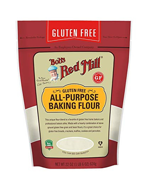 Bob's Red Mill Resealable Gluten Free All Purpose Baking Flour  22 Ounce  Pack of 2