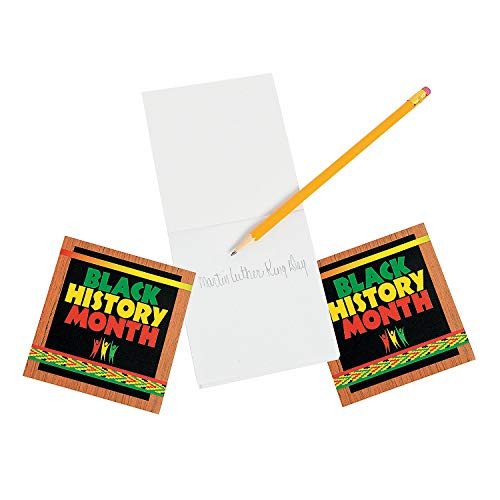 Fun Express Black History Month Notepads - 12 Pieces - Educational and Learning Activities for Kids Fun Express Black History Month Notepads - 12 Pieces - Educational and Learning Activities for Kids