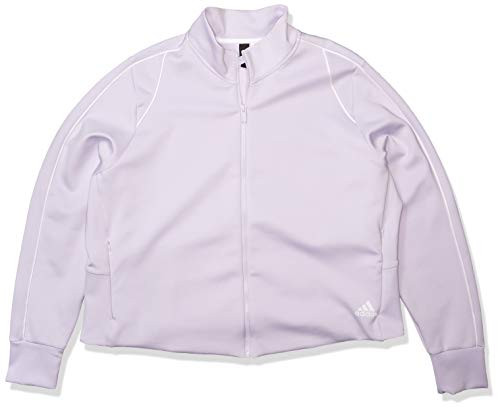 adidas Women's Lustrous Colorpop Track Top Purple Tint 2X