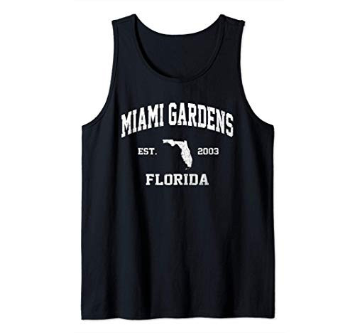 Miami Gardens Florida FL vintage state Athletic style Tank Top