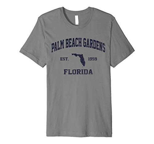 Palm Beach Gardens Florida FL vintage state Athletic style Premium T-Shirt