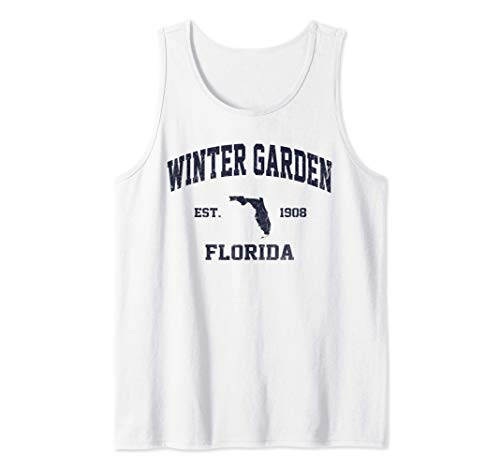 Winter Garden Florida FL vintage state Athletic style Tank Top