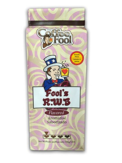 The Coffee Fool French Press Coffee, Fool's R.W.B, 12 Ounce