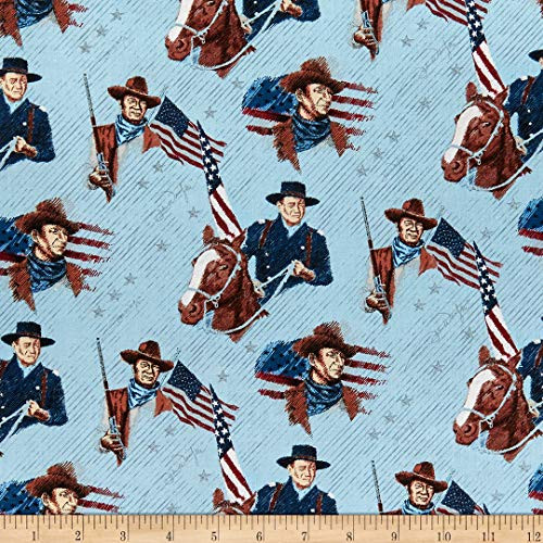 Riley Blake John Wayne Americana Main Blue Quilt Fabric By The Yard
