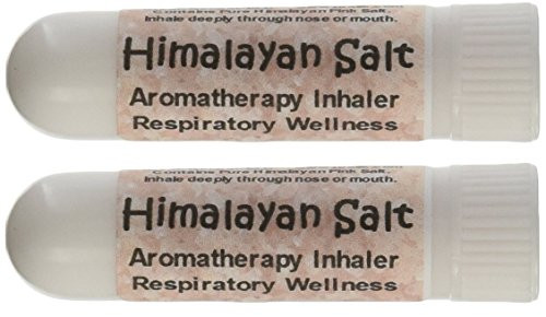 Urban ReLeaf Two Himalayan Salt Inhalers Set of 2 Respiratory Wellness. Sinus  and  Lung Relief. Breathe Salt AIR Anywhere Healing Ions. NO Scent Handy Portable Neti Pot 100% Natural