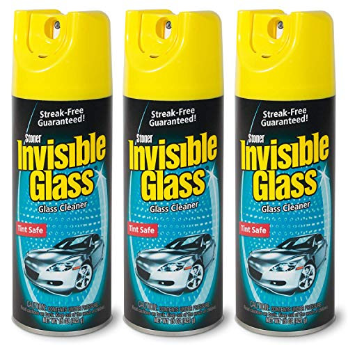 Invisible Glass 91163-3PK 15-Ounce Cleaner for Auto and Home for a Streak-Free Shine  Deep-Cleaning Foaming Action  Safe for Tinted and Non-Tinted Windows  Ammonia Free Foam Glass Cleaner