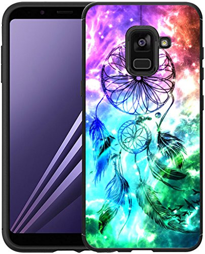 Hungo Compatible Soft TPU Silicone Protective Case Replacement for Samsung Galaxy A8 2018, A8 Case Dreamcatcher Wonderful Dream Catcher Designer