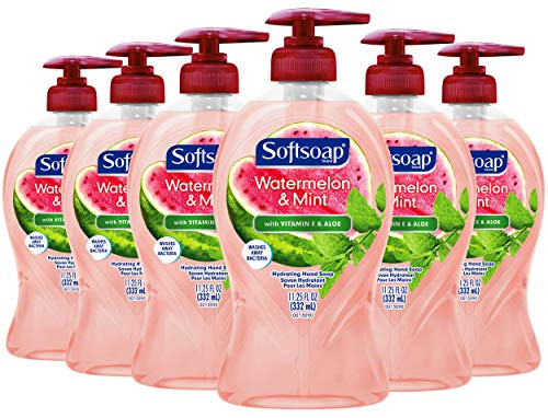 Softsoap Moisturizing Liquid Hand Soap Pump Watermelon and Mint - 11.25 Fluid Ounce 6 Packs Softsoap Moisturizing Liquid Hand Soap Pump Watermelon and Mint - 11.25 Fluid Ounce 6 Packs
