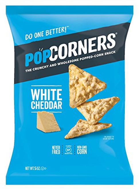 Popcorners White Cheddar Popped Corn Chips, 5 oz Popcorners White Cheddar Popped Corn Chips, 5 oz