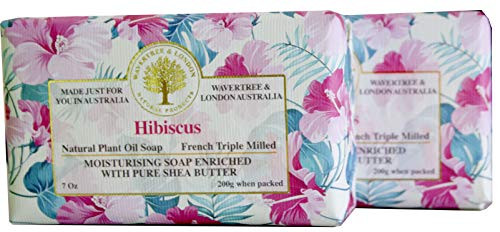Wavertree  and  London soap bar Hibiscus  2 Bars