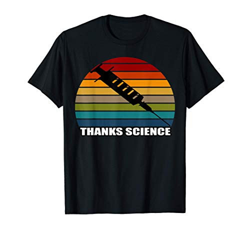 Thanks Science Pro Vaccine vaccination retro vintage Tee T-Shirt