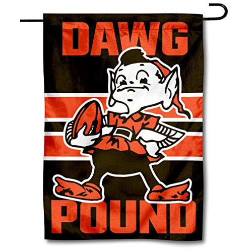 WinCraft Cleveland Browns Dawg Pound Double Sided Garden Flag WinCraft Cleveland Browns Dawg Pound Double Sided Garden Flag