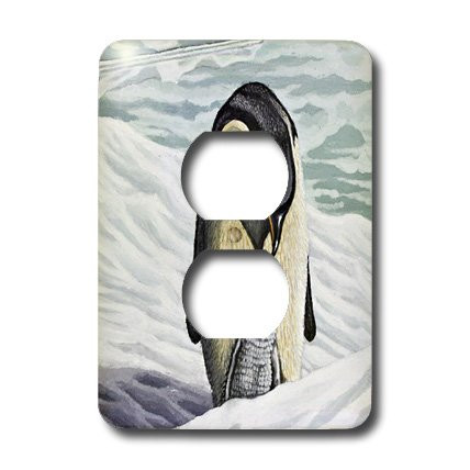 3dRose lsp_3209_6 PENGUIN MOTHER 2 Plug Outlet Cover