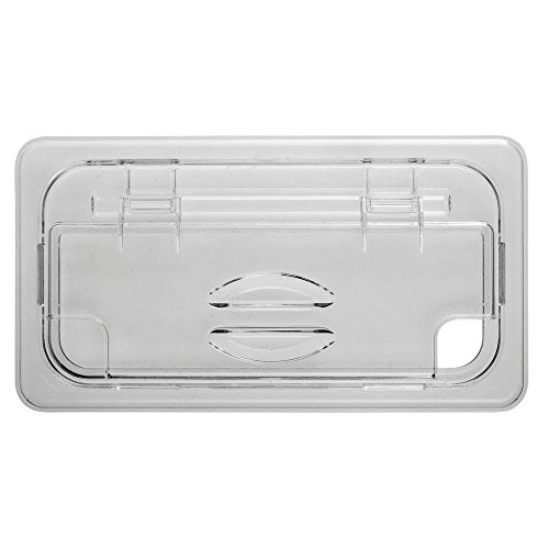 Cambro Manufacturing 30CWLN135 Camwear FlipLid Cover Third Size Notched Clear (1 Each)