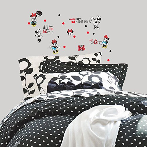 RoomMates Minnie Rocks The Dots Peel And Stick Wall Decals