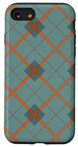 iPhone SE  2020    7   8 Orange Pumpkin Spice Buffalo Plaid Pattern for Thanksgiving Case