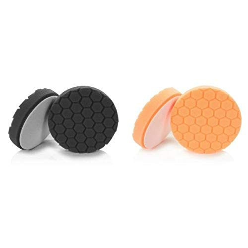 Chemical Guys BUFX_106_HEX5 Hex-Logic Finishing Pad Black 5.5 Inch and Chemical Guys BUFX_102_HEX5 Hex-Logic Medium-Heavy Cutting Pad Orange 5.5 Inch Bundle Chemical Guys BUFX_106_HEX5 Hex-Logic Finishing Pad Black 5.5 Inch and Chemical Guys BUFX_102_HEX5 Hex-Logic Medium-Heavy Cutting Pad Orange 5.5 Inch Bundle