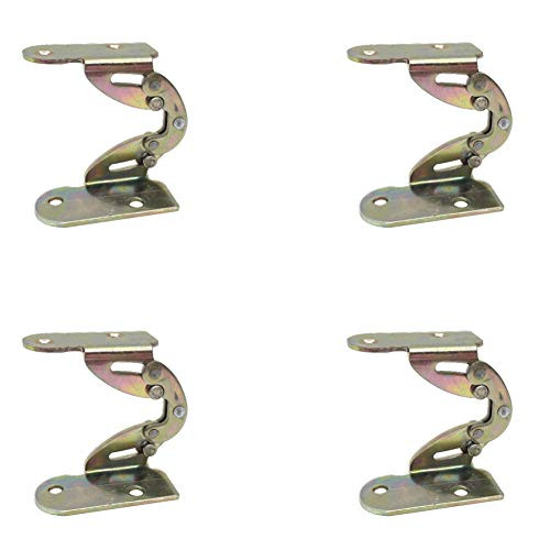 BOOHAO Dining Table Rotating Hinge Folding Flap Hinge 180 Degree Flap Hinged Iron Concealed Folding Hing for Desk Bed Bracket Cabinet Hardware Accessories 4 Pieces