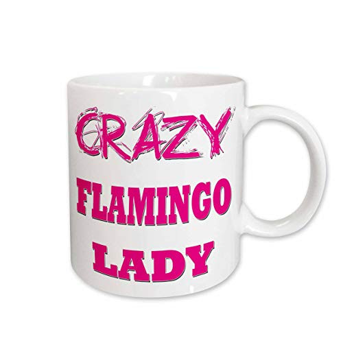3dRose mug_175049_2 Crazy Flamingo Lady Ceramic Mug 15-Ounce 3dRose mug_175049_2 Crazy Flamingo Lady Ceramic Mug 15-Ounce