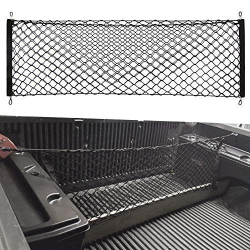 VCiiC Truck Envelope Style Trunk Rear Cargo Net for Nissan Frontier