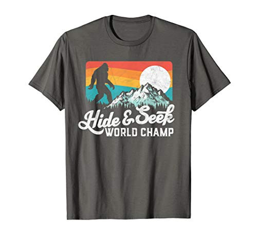 Retro Bigfoot Hide  and  Seek Champ Rocky Mountains T-Shirt