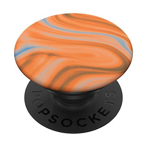 Orange Blue Patterned PopSockets PopGrip  Swappable Grip for Phones  and  Tablets