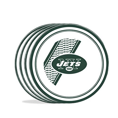 Duck House NFL New York Jets 10" Melamine Plastic Dinner Party Plates  Set of 4