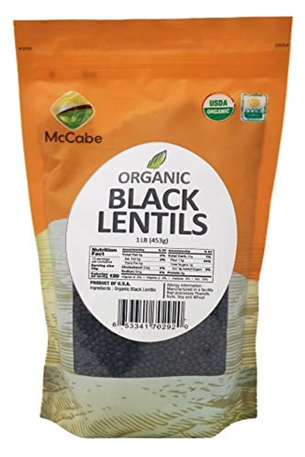 McCabe Organic Black Lentils  1-Pound