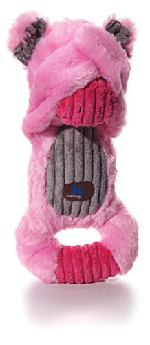 Charming Pet Peek-A-Boos Pig Plush Squeaky Squeeze-Action Dog Toy