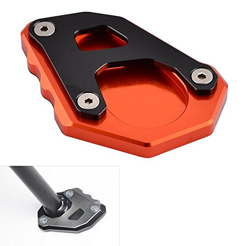 NiceCNC Orange Kickstand Kick Side Stand Extension Plate compatible with 690 ENDURO R 690 SMC R 2019-2020