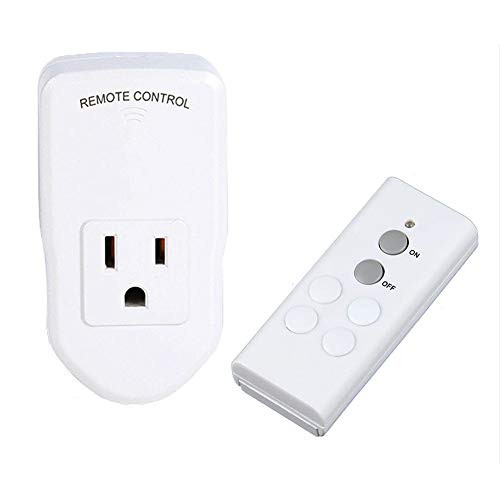 ToThere Remote Control Outlet Wireless Remote Control Electrical Outlet Switch for Lights Fans Household Appliances Wireless Remote Light Switch Up to 100 ft Range White 1 Remote Plus 1 Outlet ToThere Remote Control Outlet Wireless Remote Control Electrical Outlet Switch for Lights Fans Household Appliances Wireless Remote Light Switch Up to 100 ft Range White 1 Remote Plus 1 Outlet