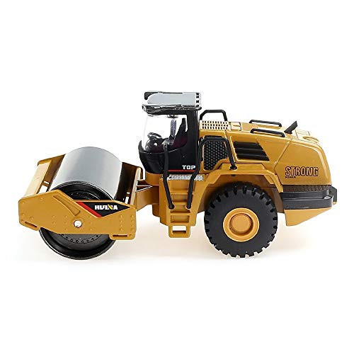 FLYWYL HUINA Road Roller 1 50 Scale Metal Diecast Articulated Dump Truck Road Roller Engineering Vehicle Construction Alloy Models Toys for Kids and Decoration for House  1715