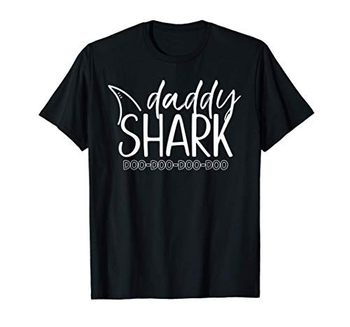 Mens Daddy Shark Doo Doo Man Father's Day Gift For Dad Birthday T-Shirt
