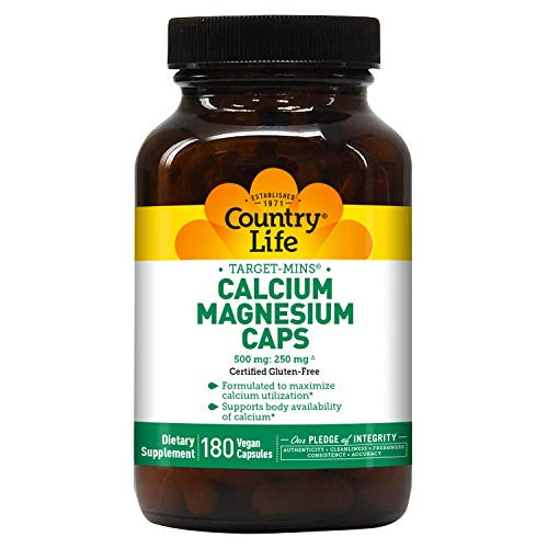 Country Life Target-Mins  Calcium-Magnesium Caps  180-Count