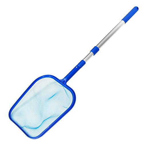 Artuxer Swimming Pool Skimmer Net with Pole  Pool net fine mesh with 17.5-41 Telescopic Pole Leaf Skimmer Mesh Rake Net for Hot Tub Spa Pond Swimming Pool  Pool Cleaner