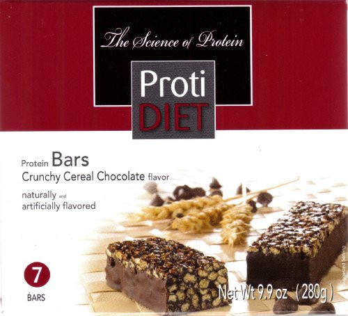 ProtiDiet Crunchy Cereal Protein Bar  Chocolate