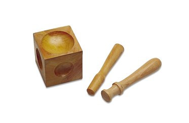 Wood Dapping Block with 2 Punches | DAP-128.00