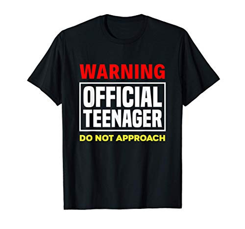 13th Birthday Fun Warning Official Teenager Do Not Approach T-Shirt