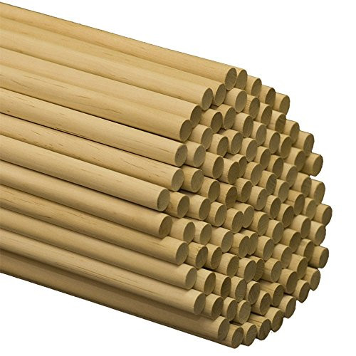 Dowel Rods Wood Sticks Wooden Dowel Rods 1 2 x 12 Inch Unfinished Hardwood Sticks for Crafts and DIYers 50 Pieces by Woodpeckers Dowel Rods Wood Sticks Wooden Dowel Rods 1 2 x 12 Inch Unfinished Hardwood Sticks for Crafts and DIYers 50 Pieces by Woodpeckers